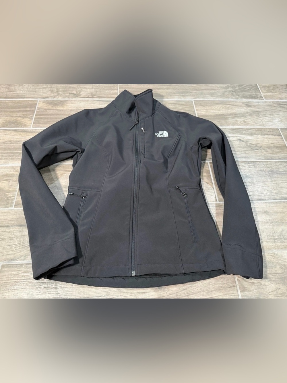 The North Face Jacket Womens S Black WindWall Softshell Full Zip Outdoor Hiking